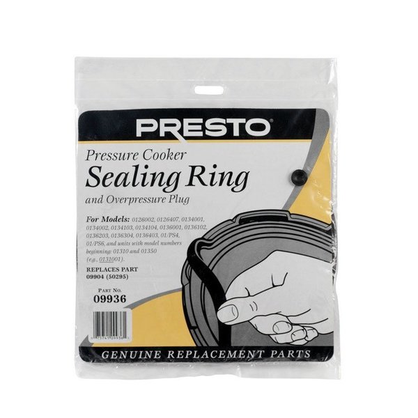 National Presto Seal Ring 4&6Qt W/Plug 09936
